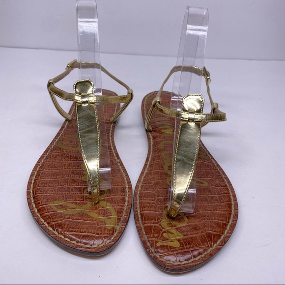 Sam Edelman Shoes - Sam Edelman Gigi gold sandals 7.5